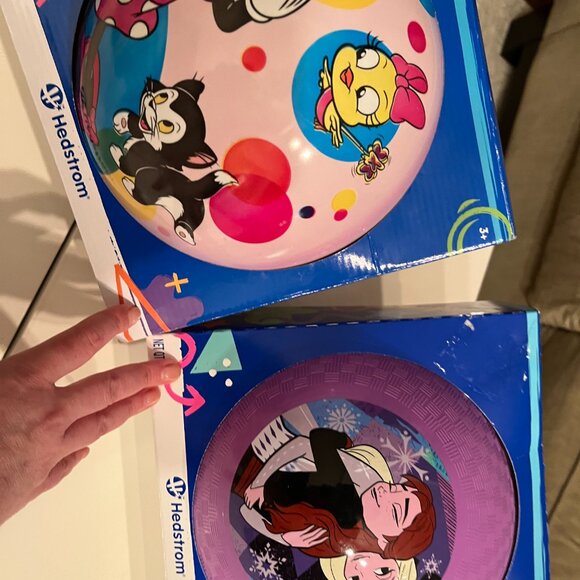 Disney Elsa and Minnie Mouse Hedstrom Bouncing Balls Set Age 3+ (hg/x) - Picture 9 of 14